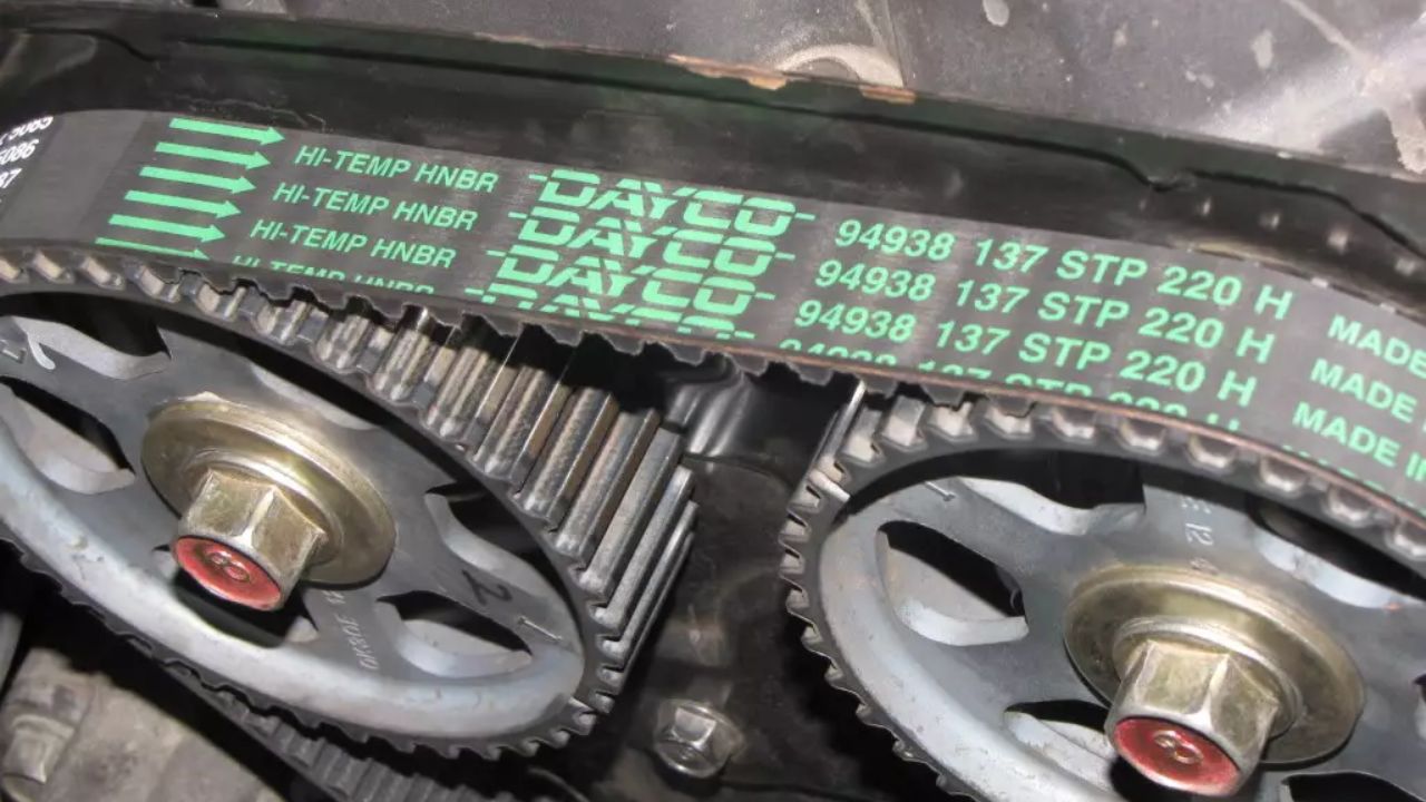 Worn Or Failing Timing Belt In Car