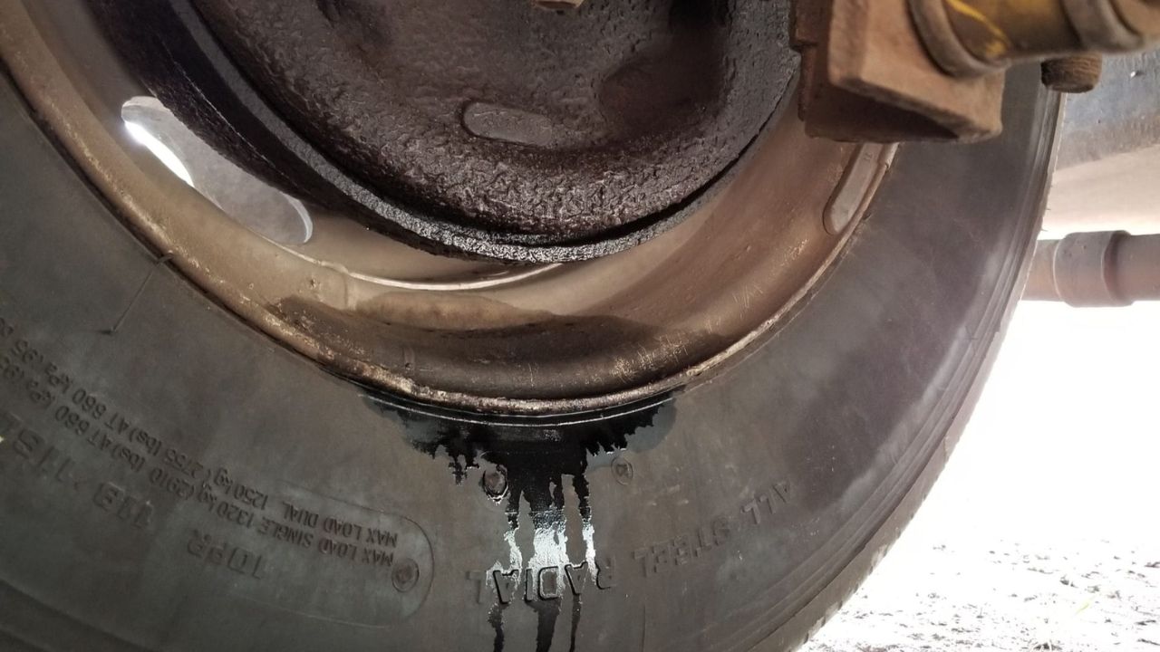 Leaking Brake Fluid
