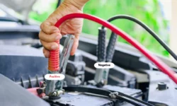 Jumper Cables Positive and Negative
