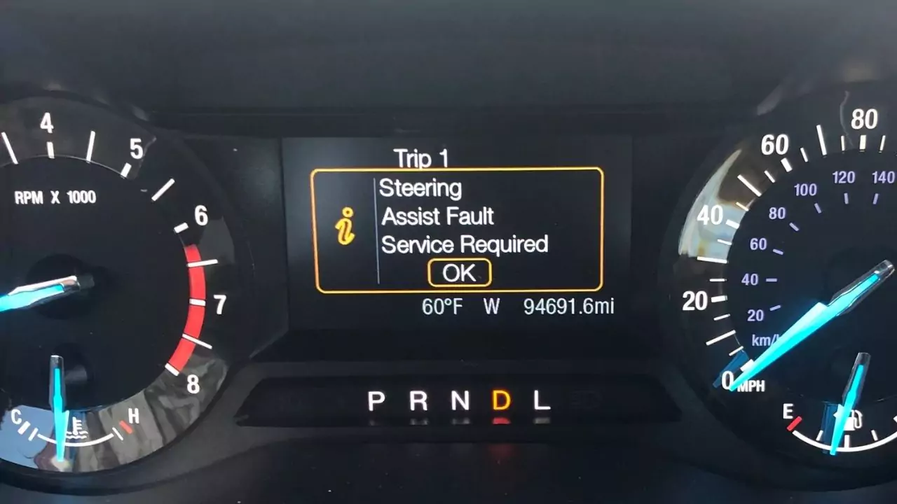 Power Steering Assist Fault