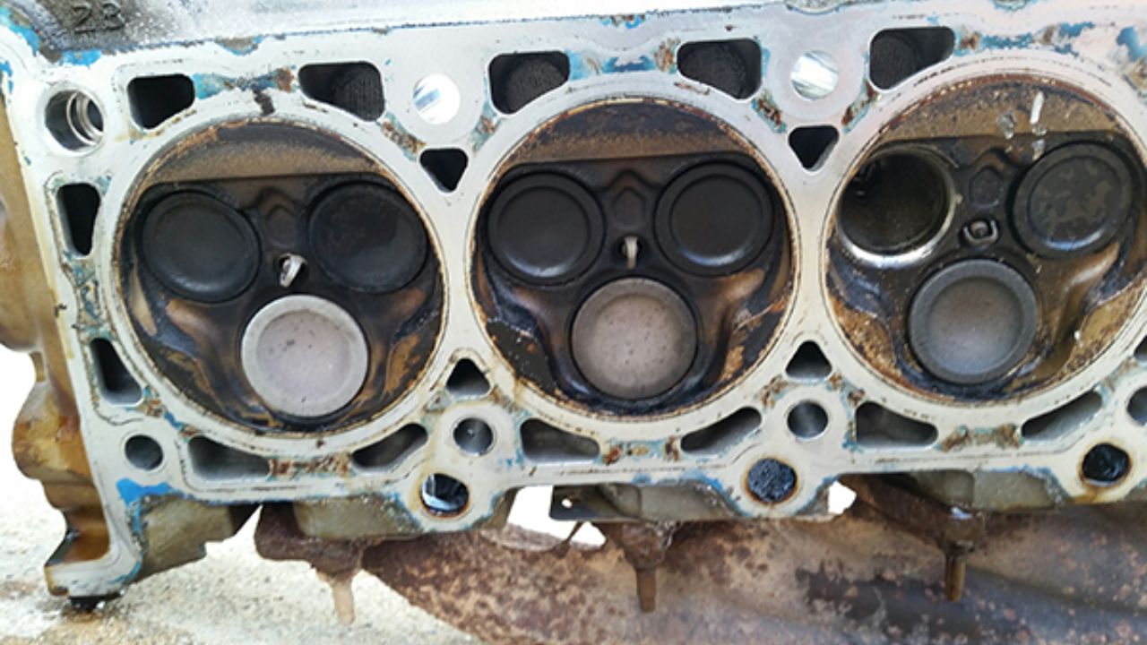Leaking Or Bent Engine Valve In Car