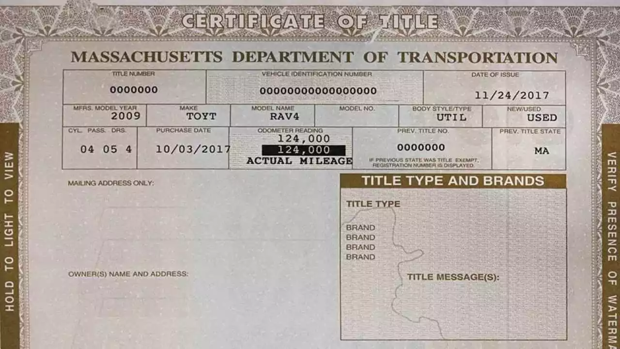 How to Find the Title Number of a Car
