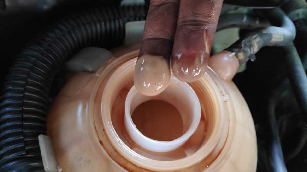 Oil In Coolant Reservoir